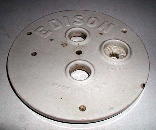 Edison Battery Jar lid with oil hole