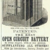 Law Battery Jar advert from 1883