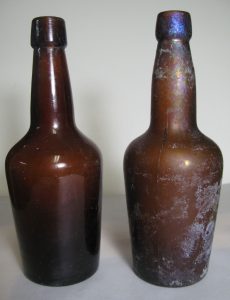 Two malt extract bottles